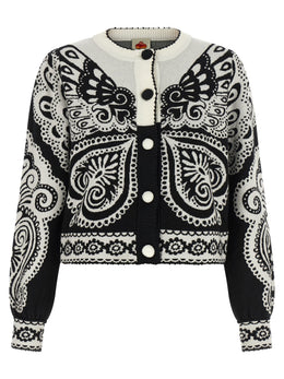 FARM RIO Zweifarbige Polyester-Strickjacke
