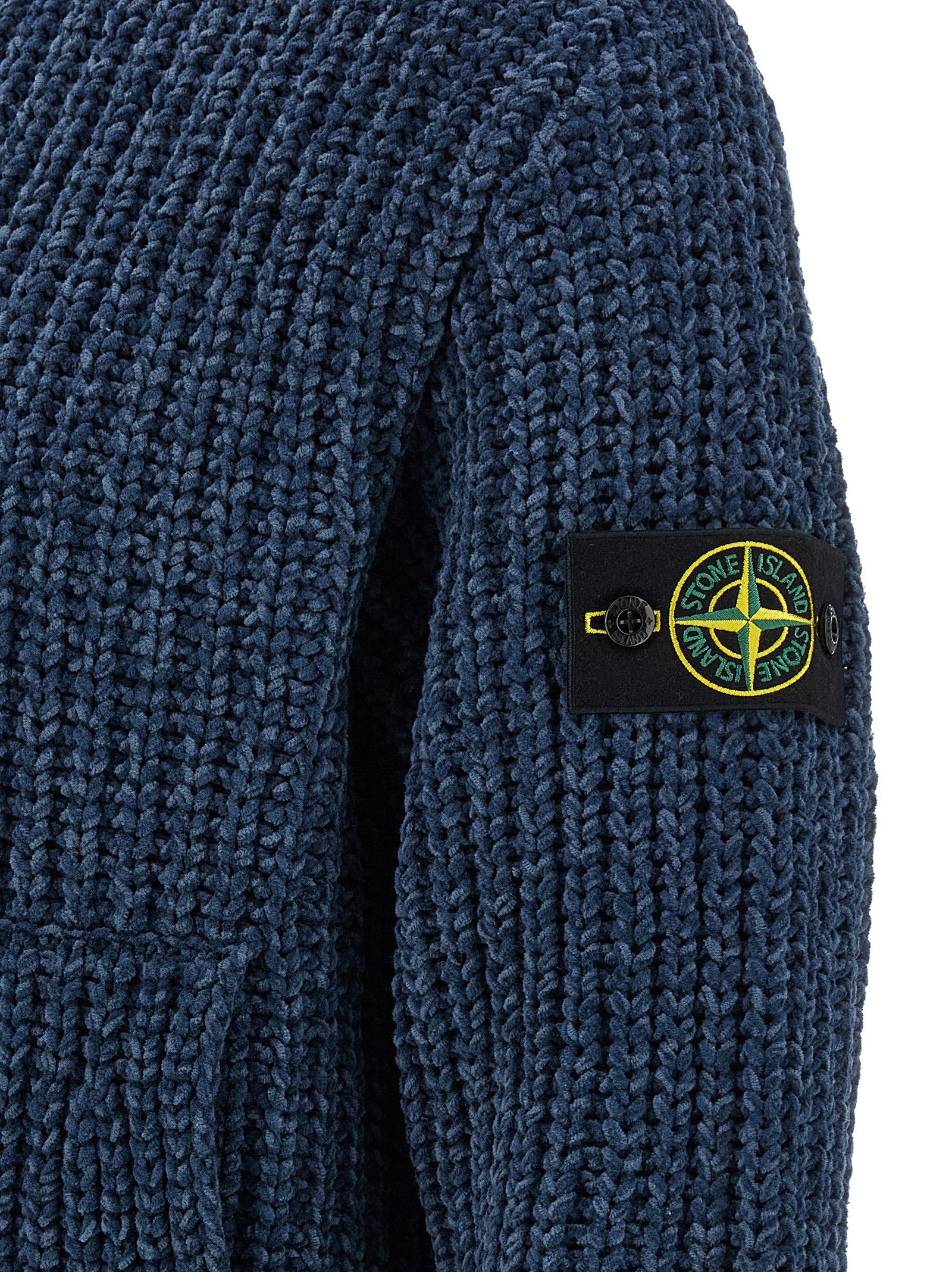 Stone Island Blauer Baumwollcardigan