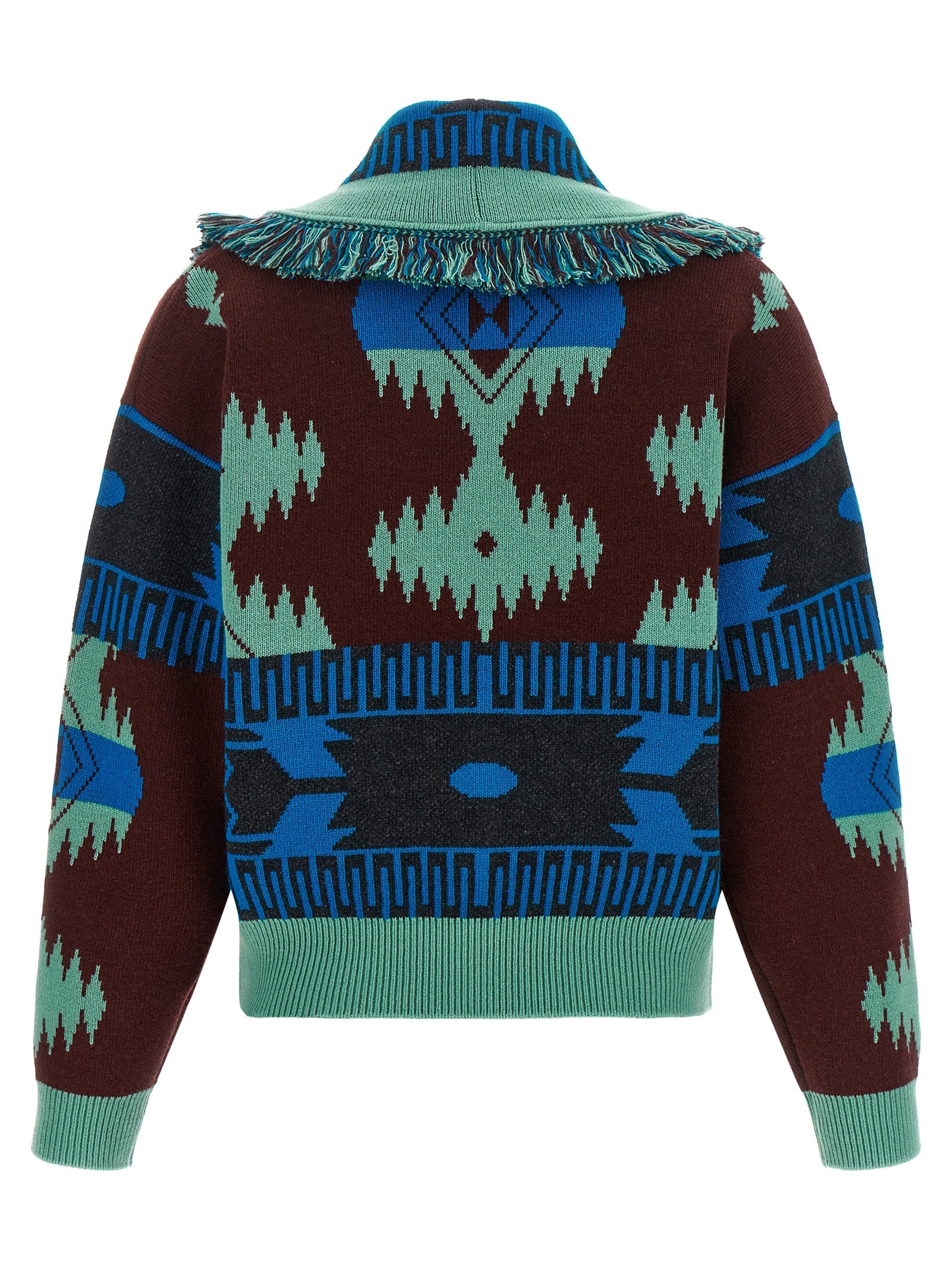 Alanui Blauer Cardigan aus Schurwolle