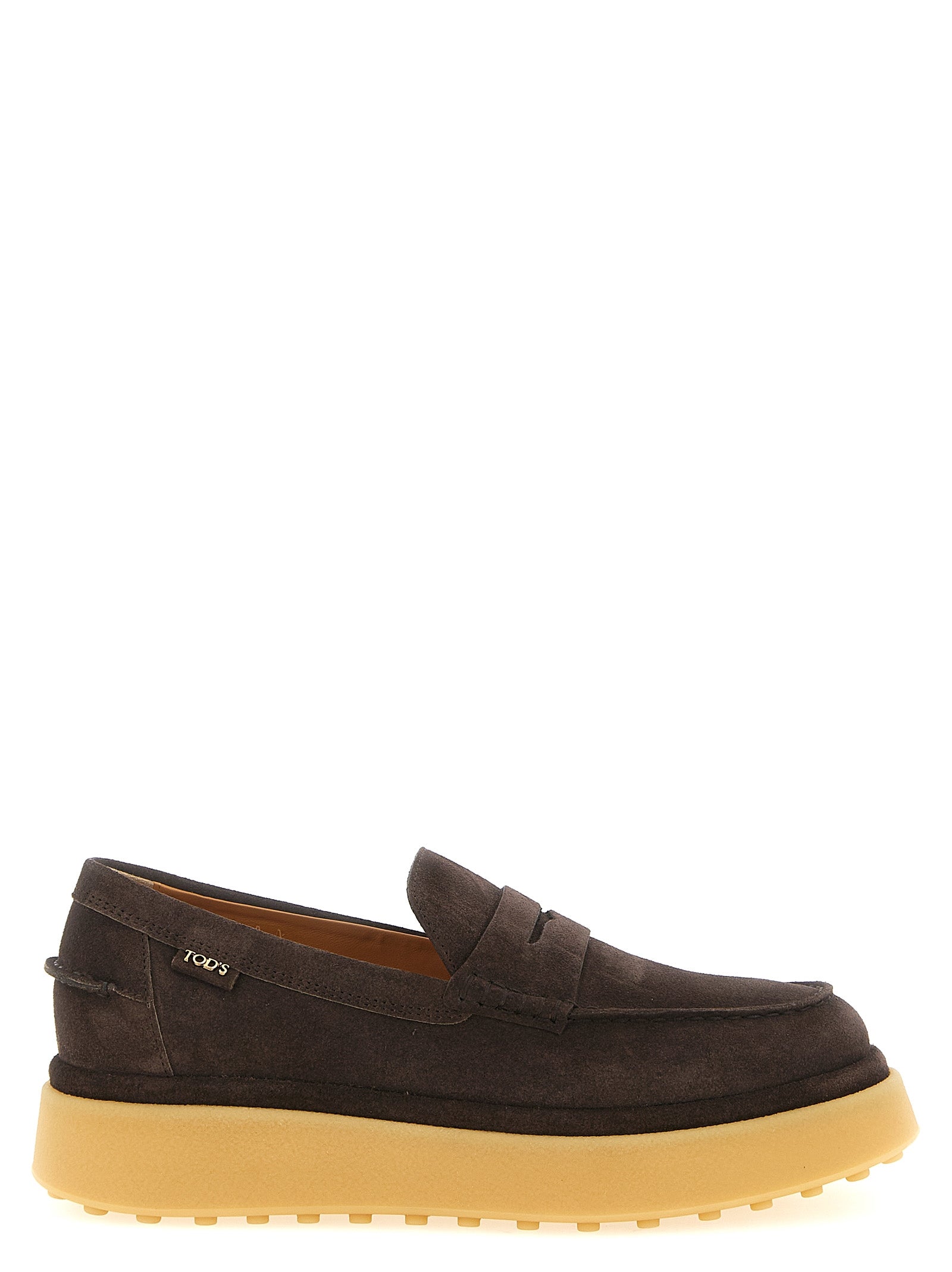 Tod's Braune Kalbsleder-Slipper