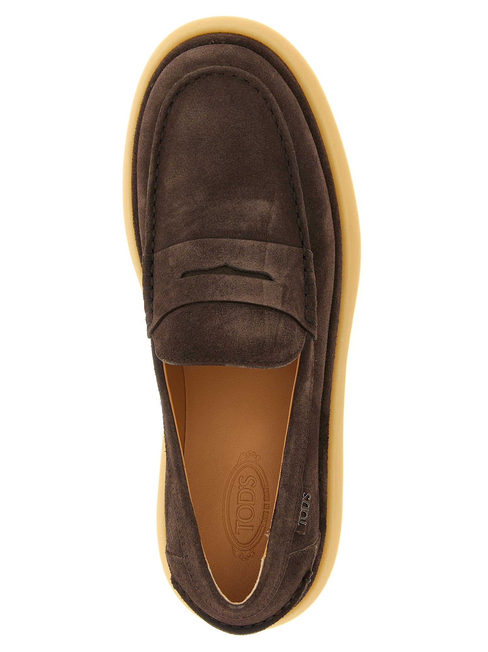Tod's Braune Kalbsleder-Slipper
