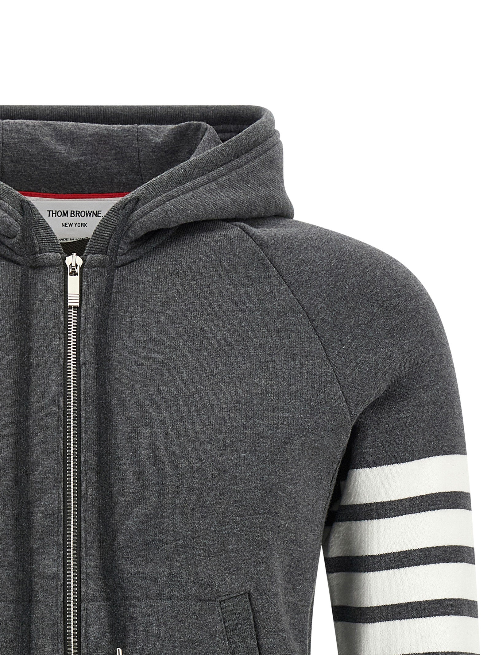Thom Browne Grauer Baumwollpullover