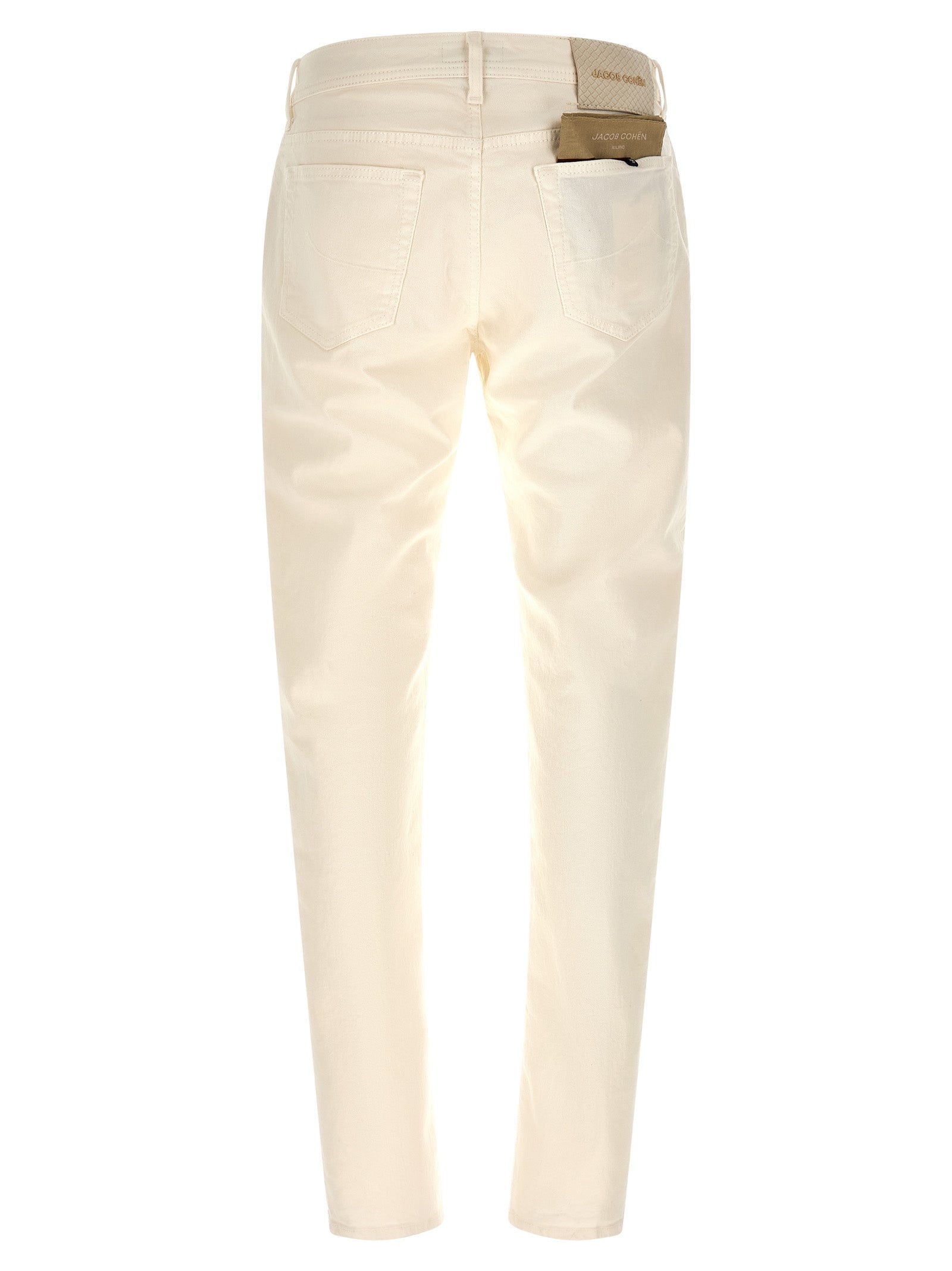 Jacob Cohen Weiße Baumwoll-Tapered Jeans