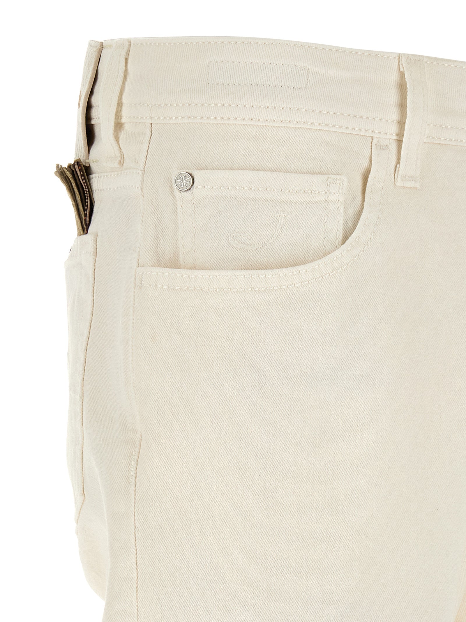 Jacob Cohen Weiße Baumwoll-Tapered Jeans