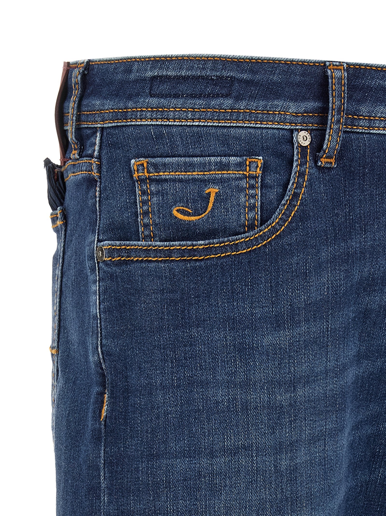 Jacob Cohen Blaue Jeans aus Baumwolle im geraden Schnitt
