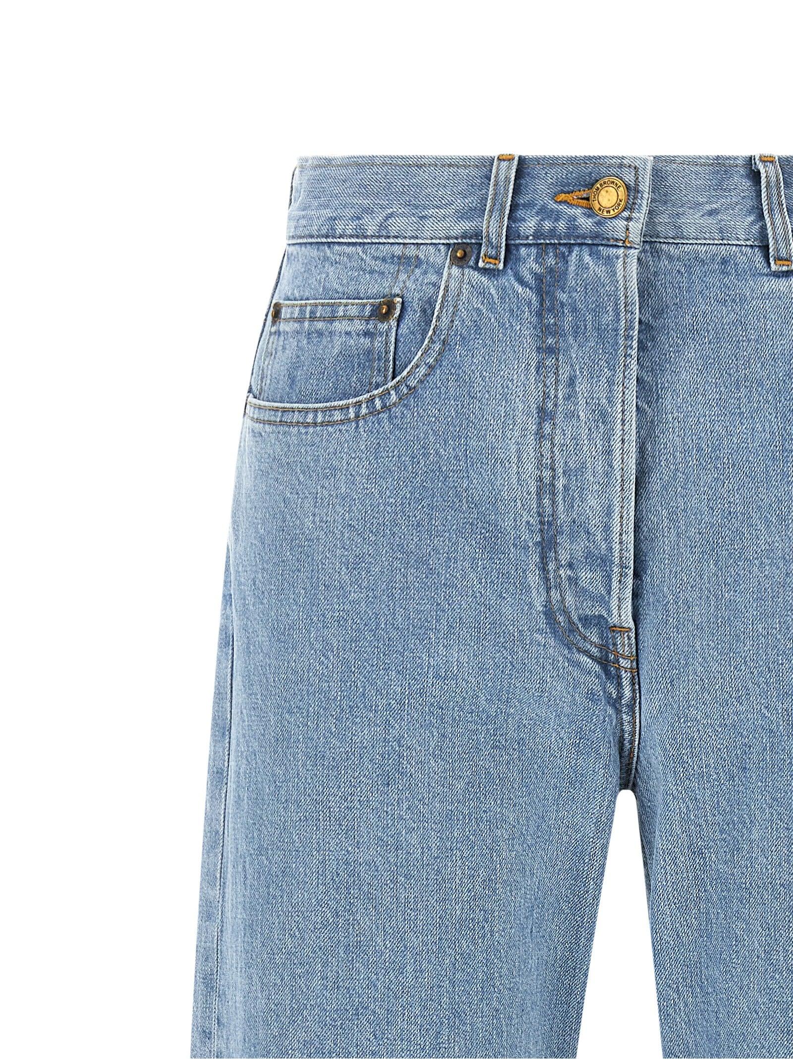 Thom Browne Blaue Jeans aus Baumwolle im geraden Schnitt