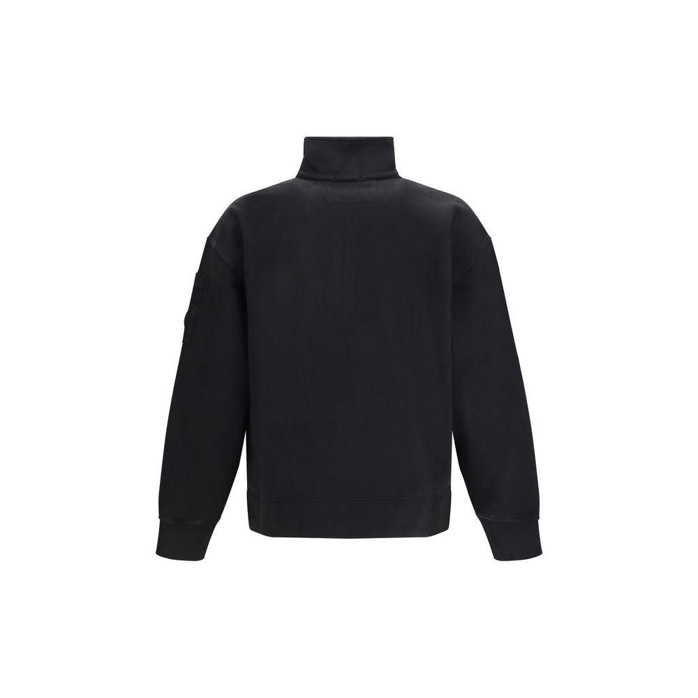 C.P. Company Schwarzer Baumwoll-Sweatshirt