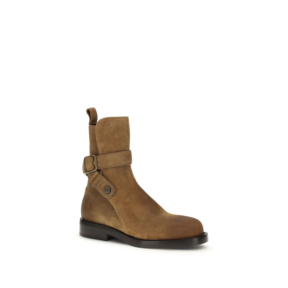 Burberry Braune Kalbsleder Bos Taurus Schnürstiefel