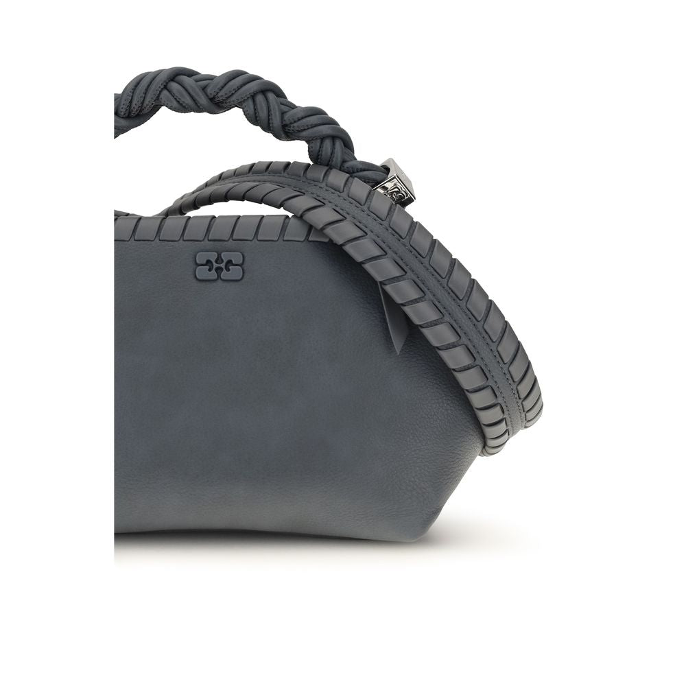 Ganni Blaue Schultertasche aus Polyethylen
