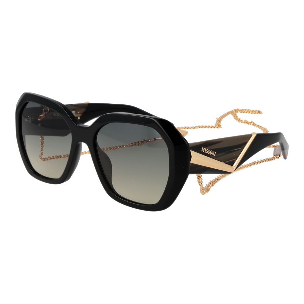 Missoni Schwarze Sonnenbrille aus Acetat