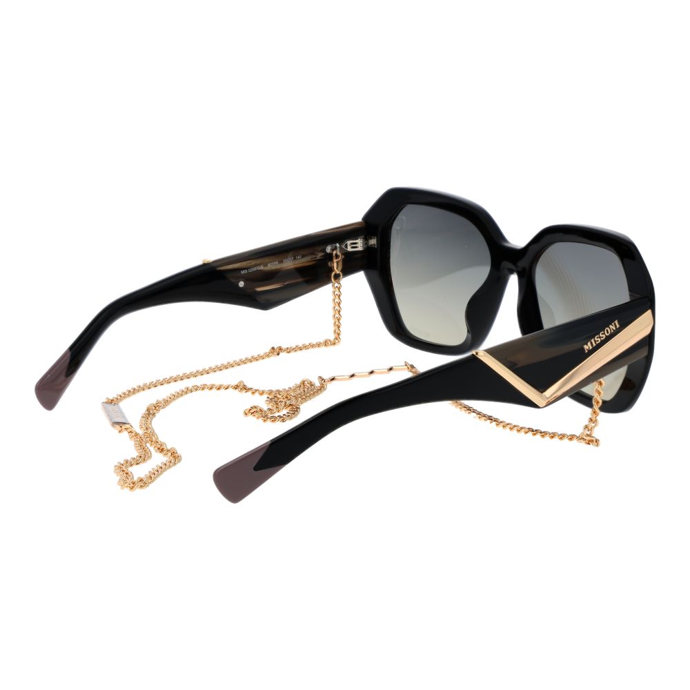 Missoni Schwarze Sonnenbrille aus Acetat