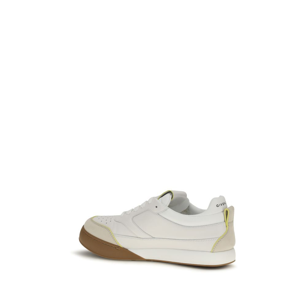 Givenchy Weiße Low-Top-Sneaker aus Kalbsleder Bos Taurus