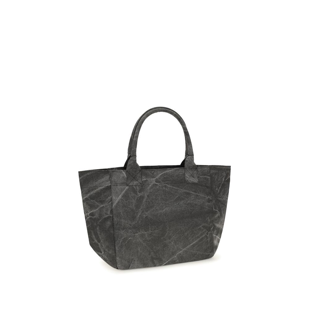 Ganni Graue Baumwoll-Schultertasche