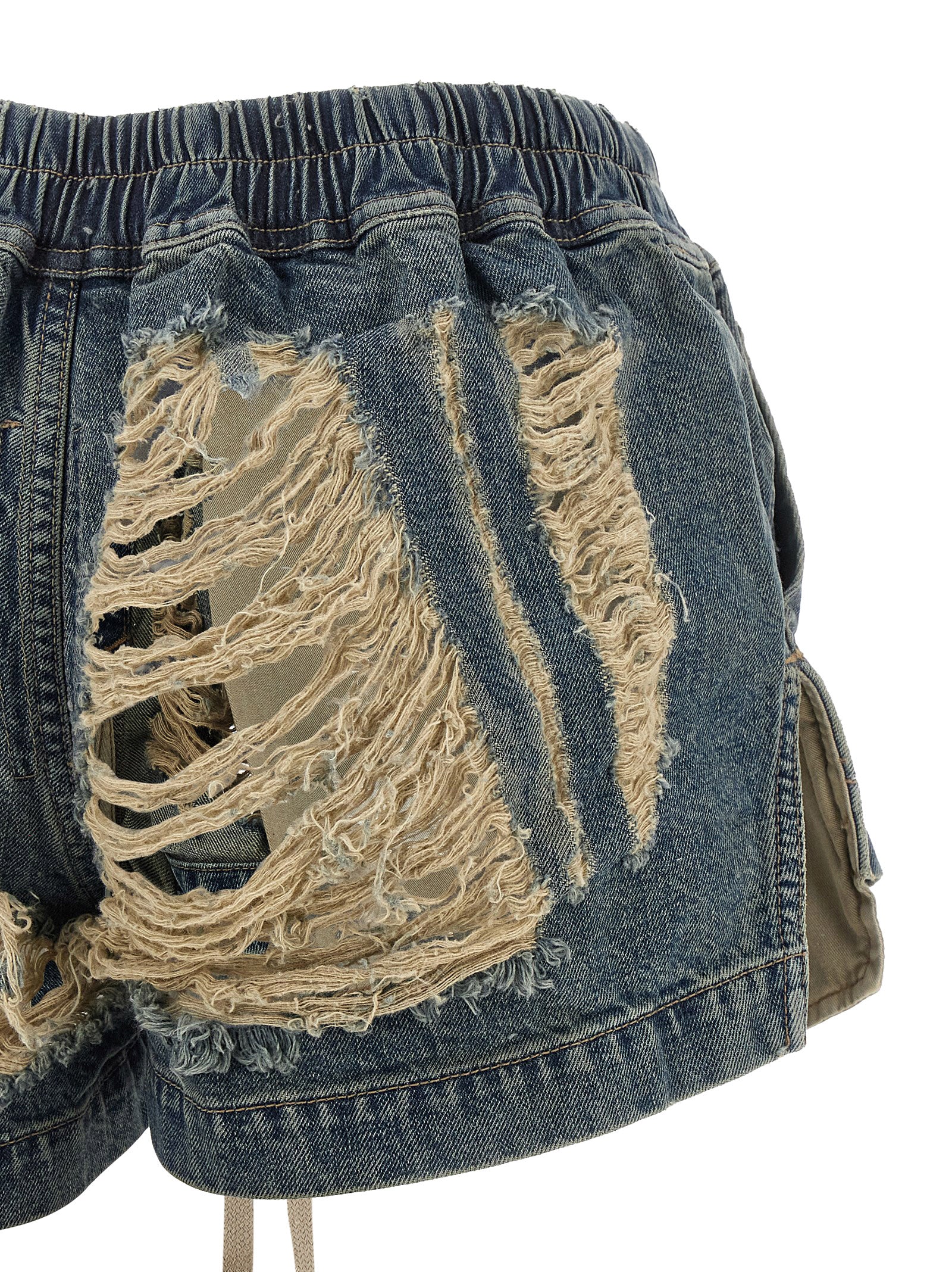 DRKSHDW Blaue Baumwoll-Bermudashorts