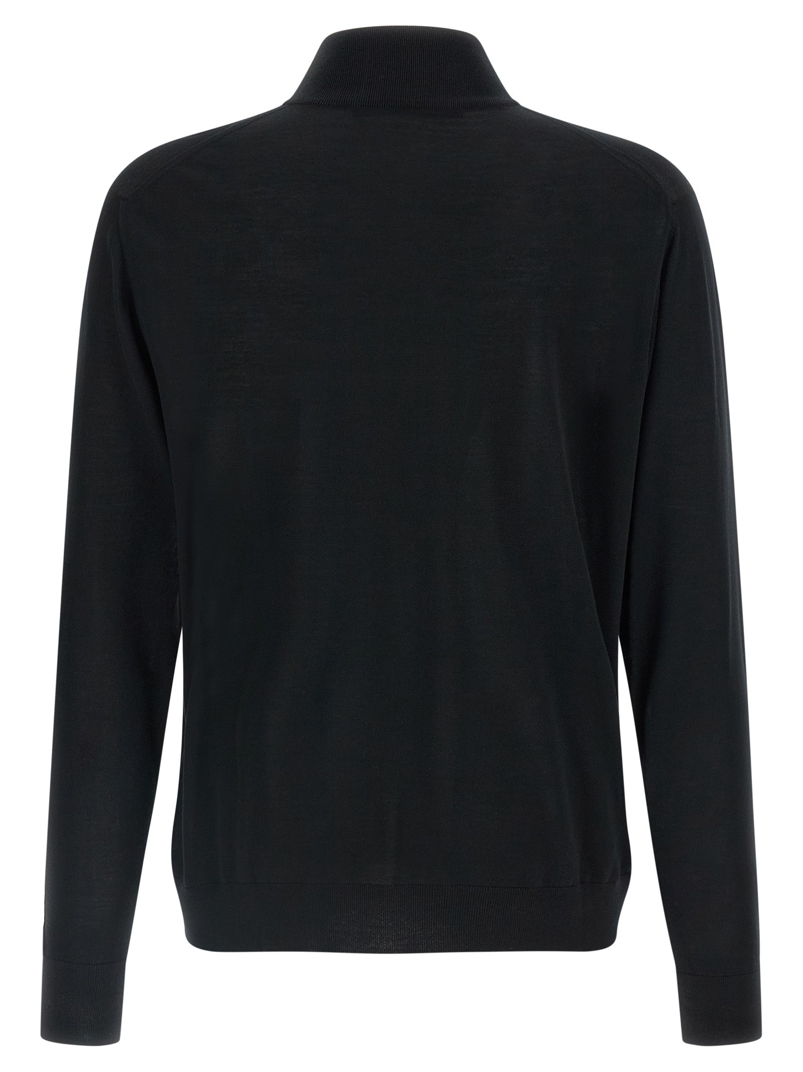 Kiton Schwarzer Wollcardigan