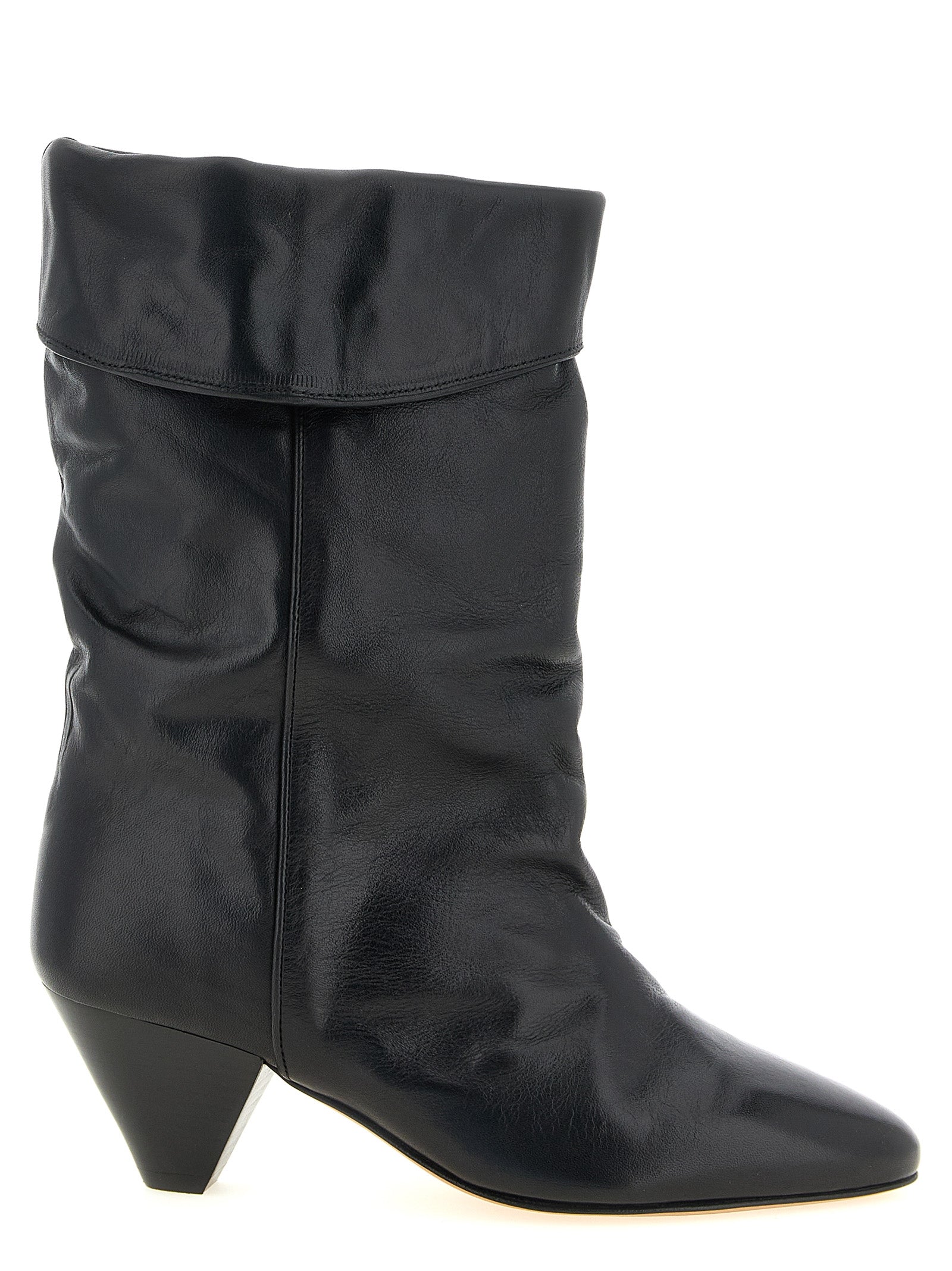 Isabel Marant Schwarze Ankle Boots aus Rindsleder