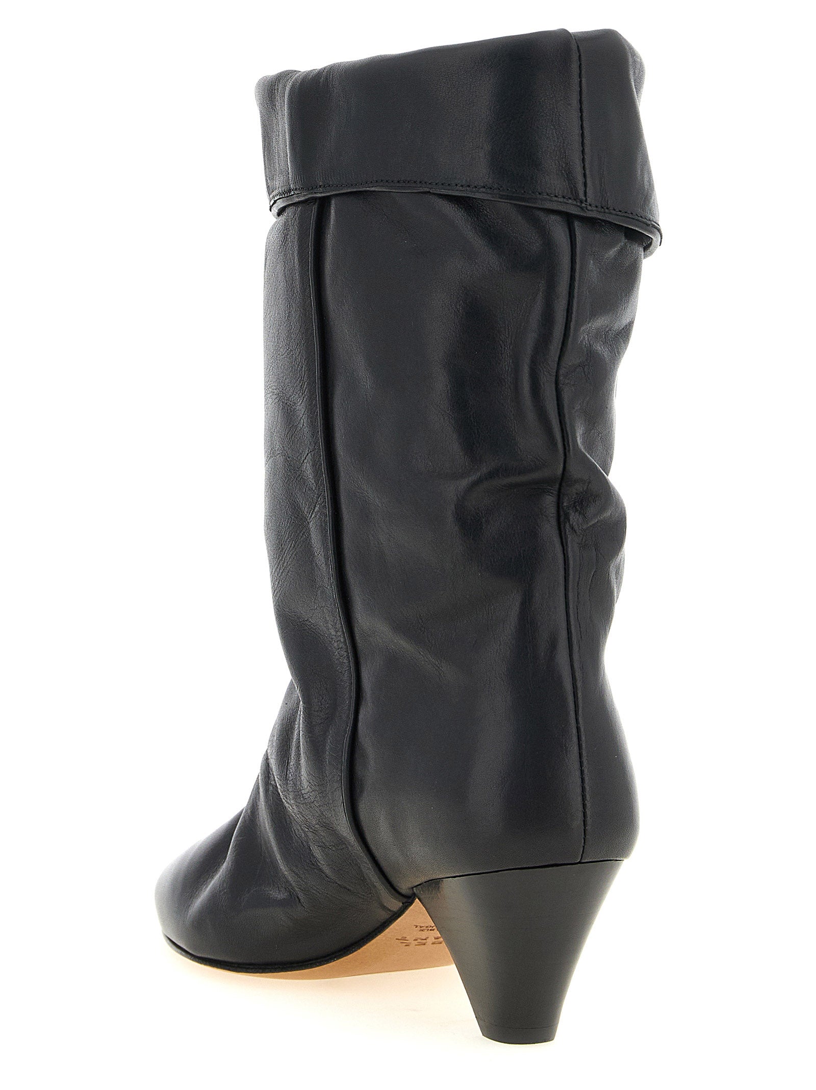 Isabel Marant Schwarze Ankle Boots aus Rindsleder