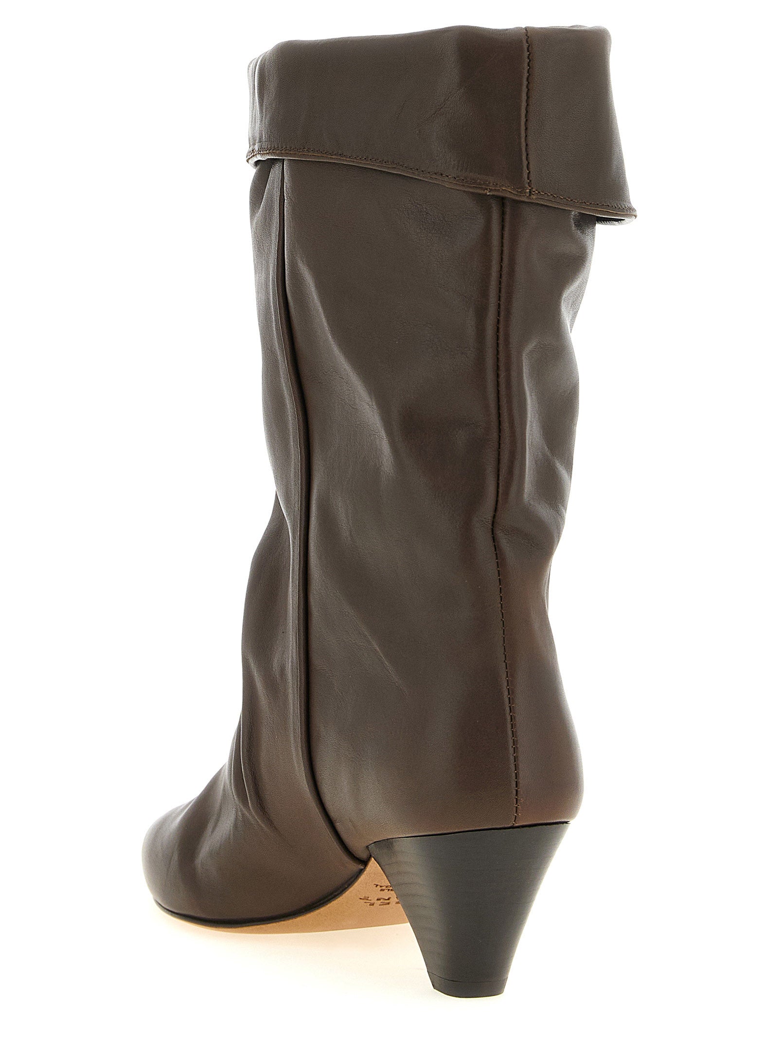 Isabel Marant Braune Ankle Boots aus Rindsleder