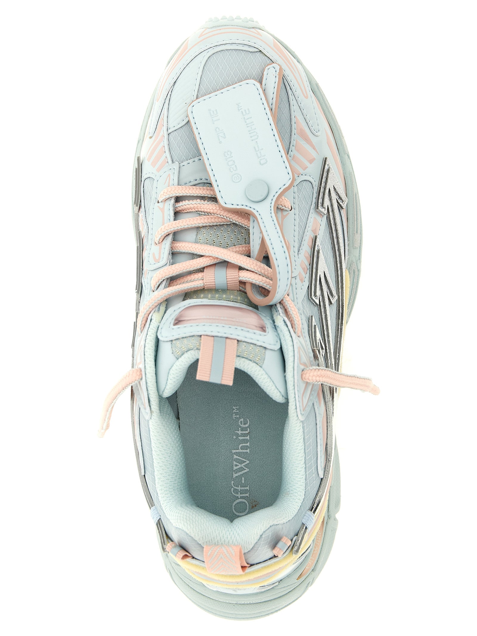 Off-White Blaue Sneaker aus Polyethylen für sportliche Aktivitäten