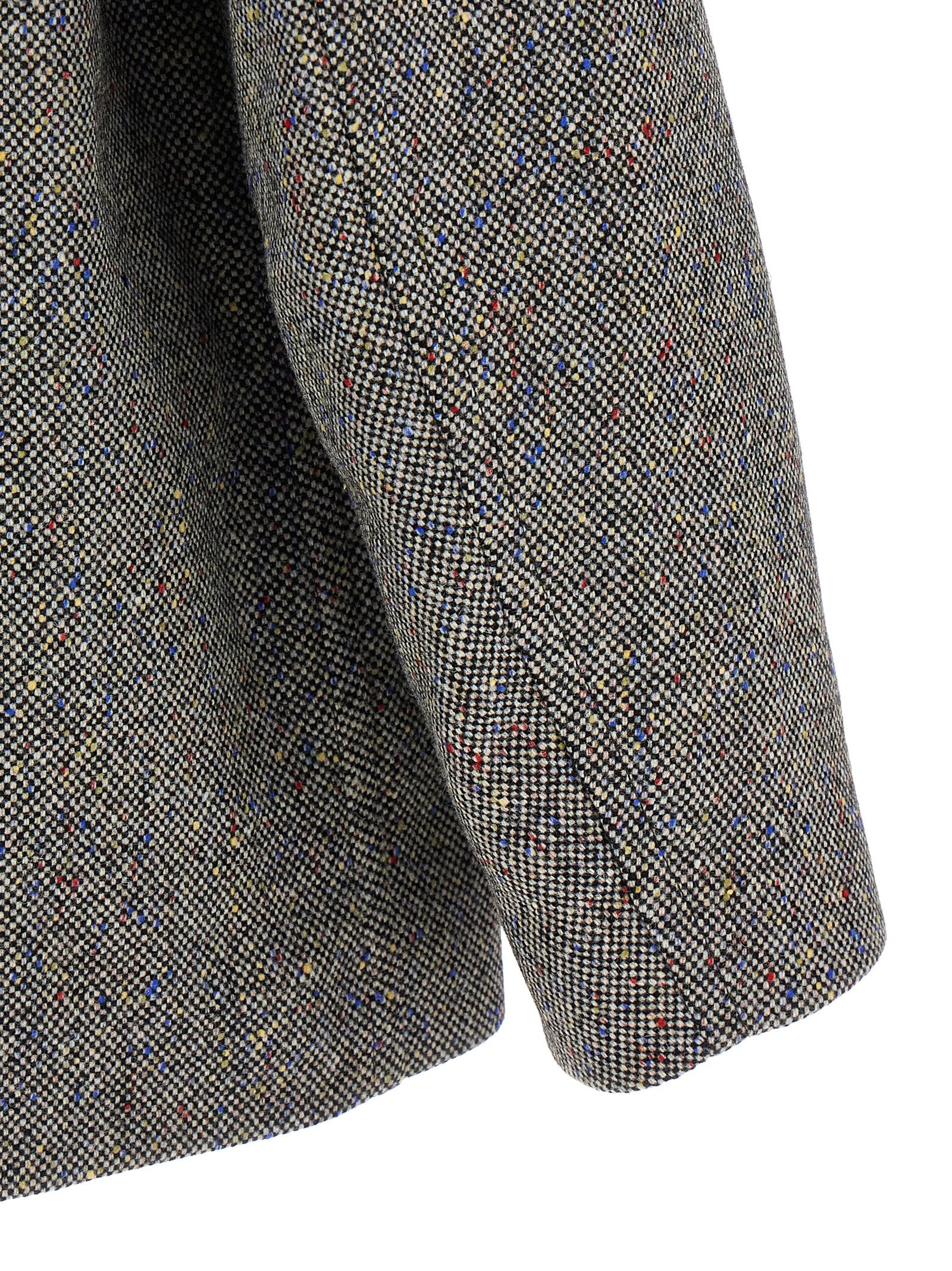 Dries Van Noten Grauer Wollmantel