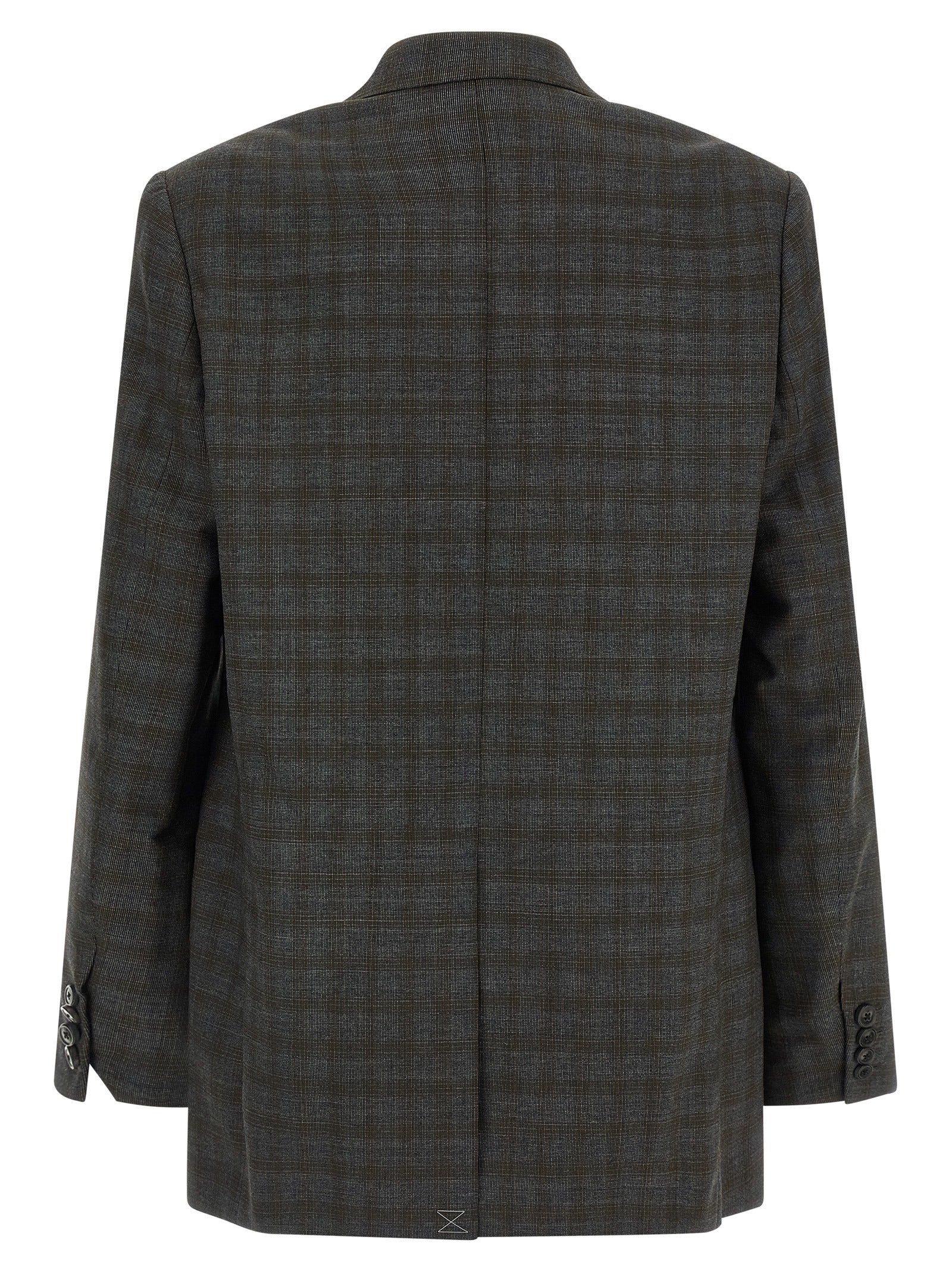 Dries Van Noten Grauer Wollblazer