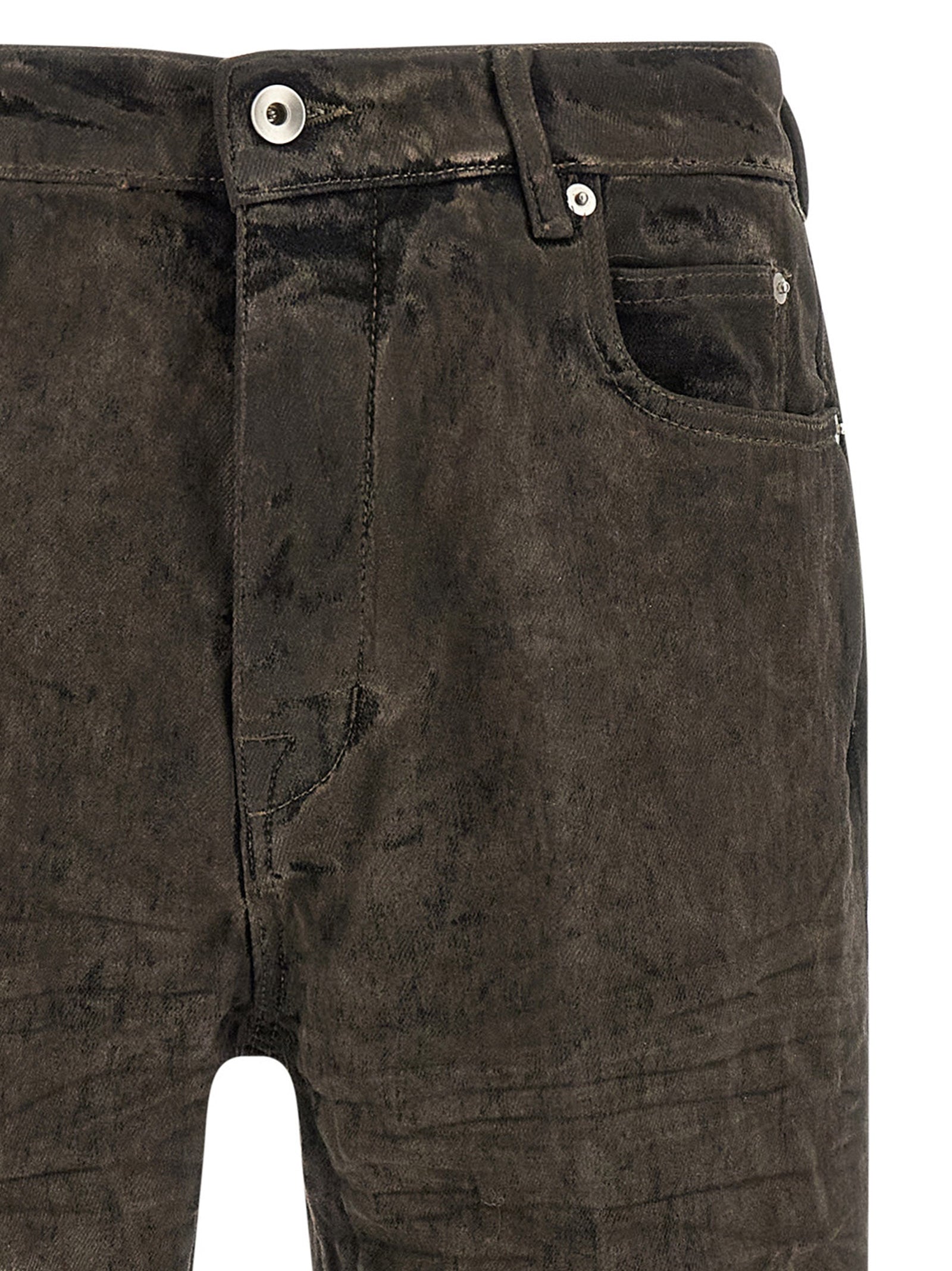 Rick Owens Graue Cargoshorts aus Baumwolle