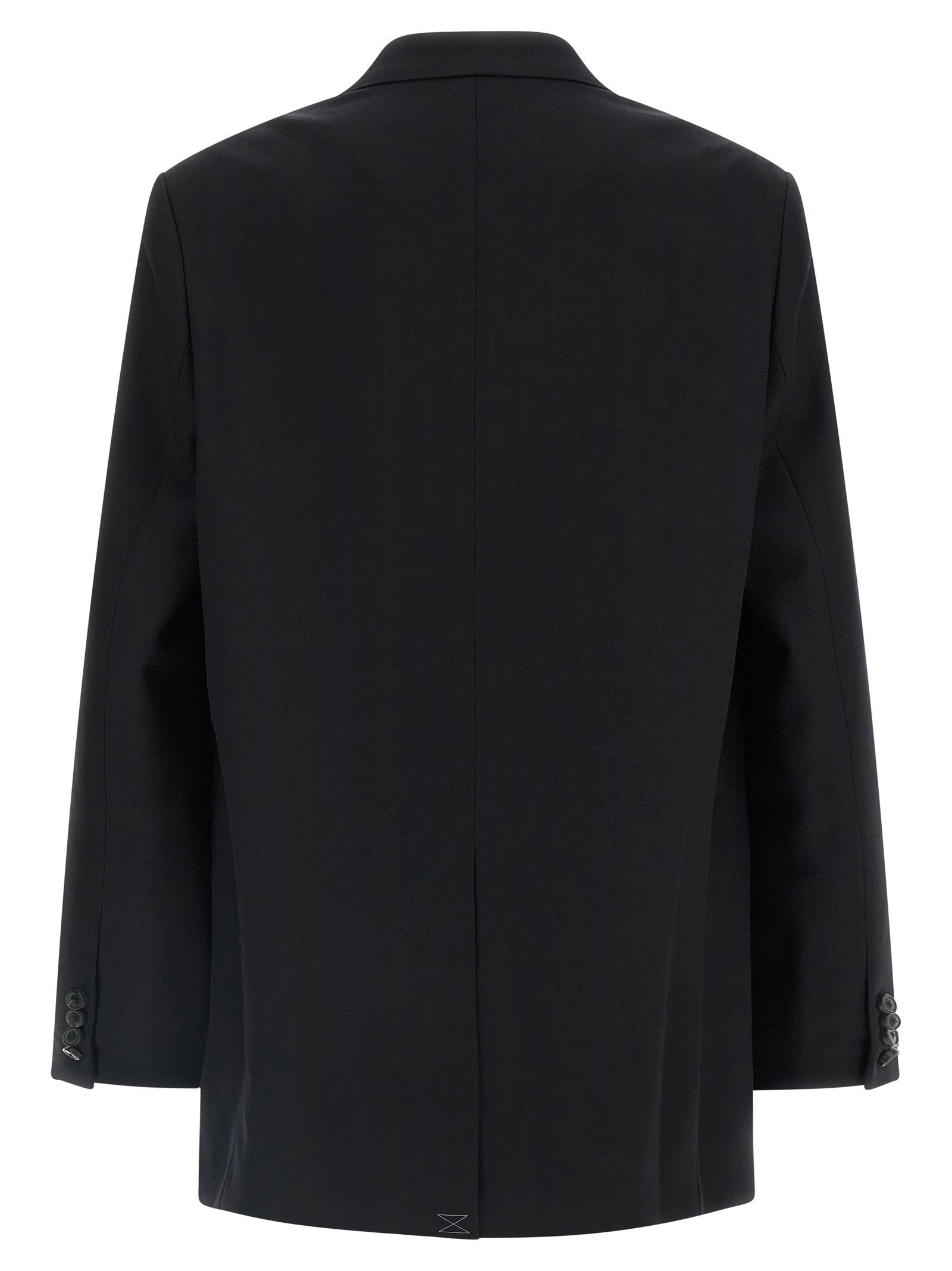 Dries Van Noten Schwarzer Wollblazer