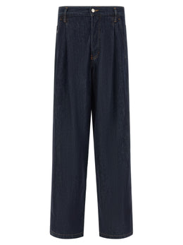 Dries Van Noten Blaue Baumwolljeans Denim