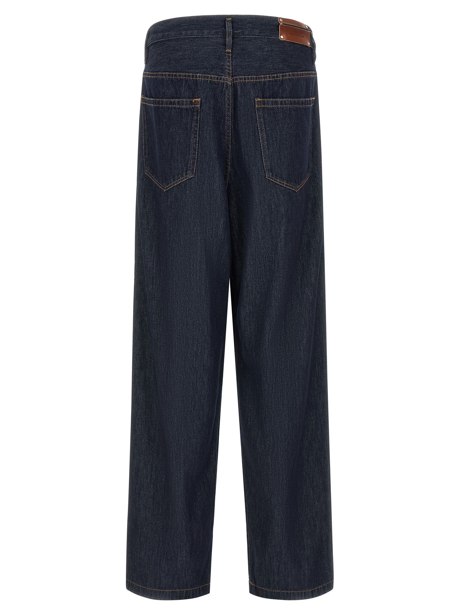 Dries Van Noten Blaue Baumwolljeans Denim