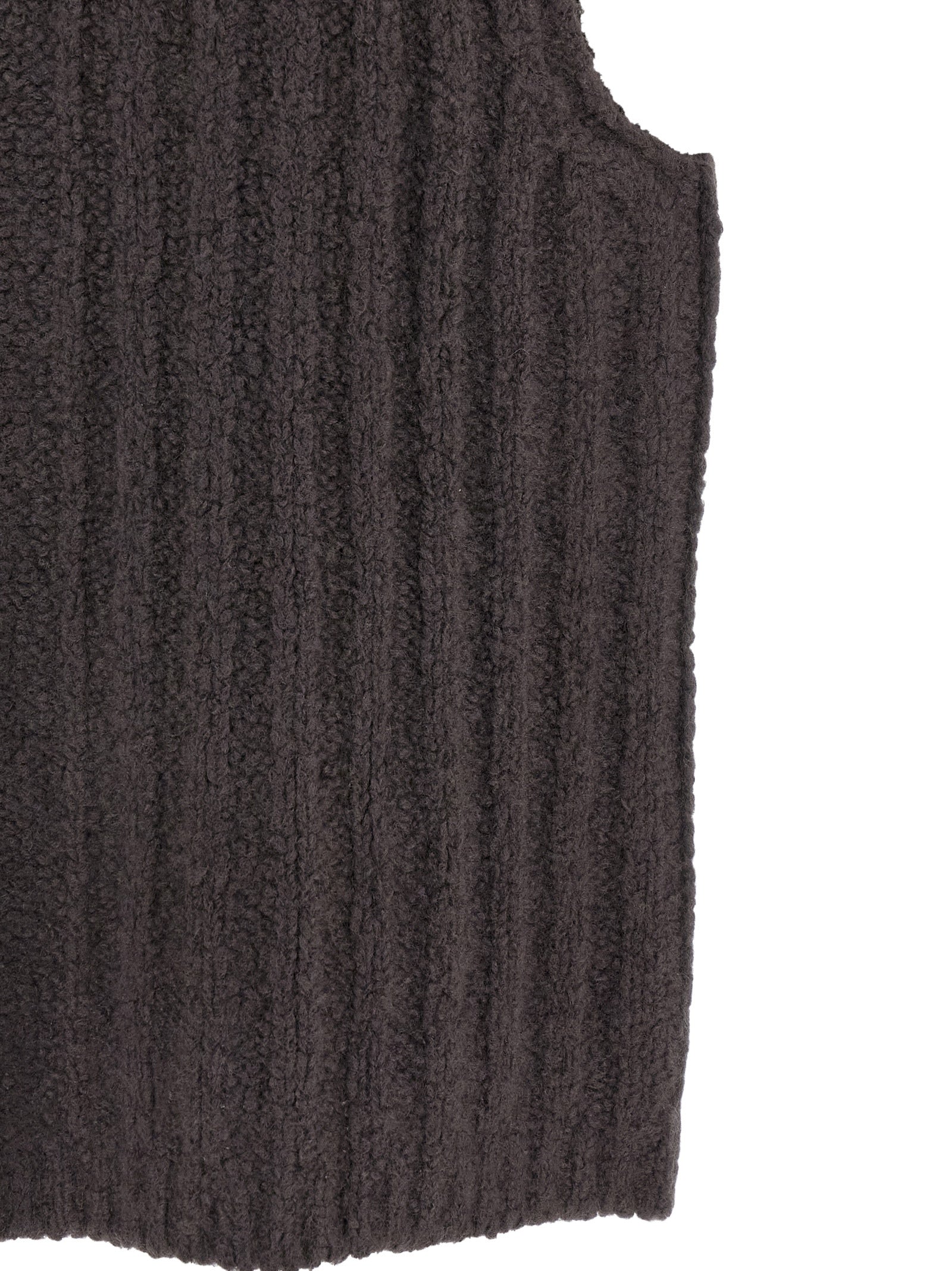 Rick Owens Grauer ärmelloser Kaschmirpullover