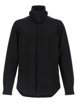 Rick Owens Schwarze Baumwoll-Shell-Jacke