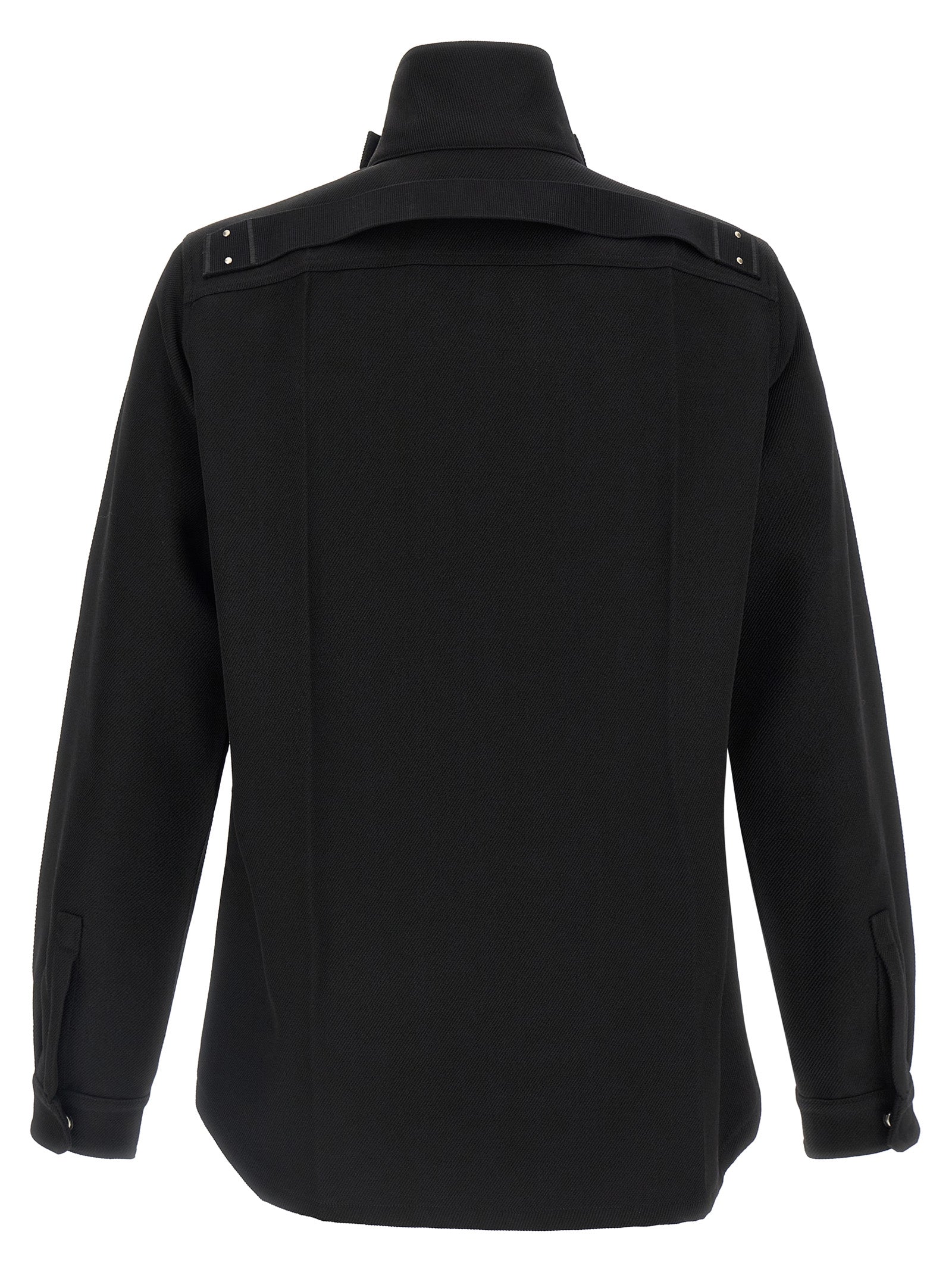 Rick Owens Schwarze Baumwoll-Shell-Jacke