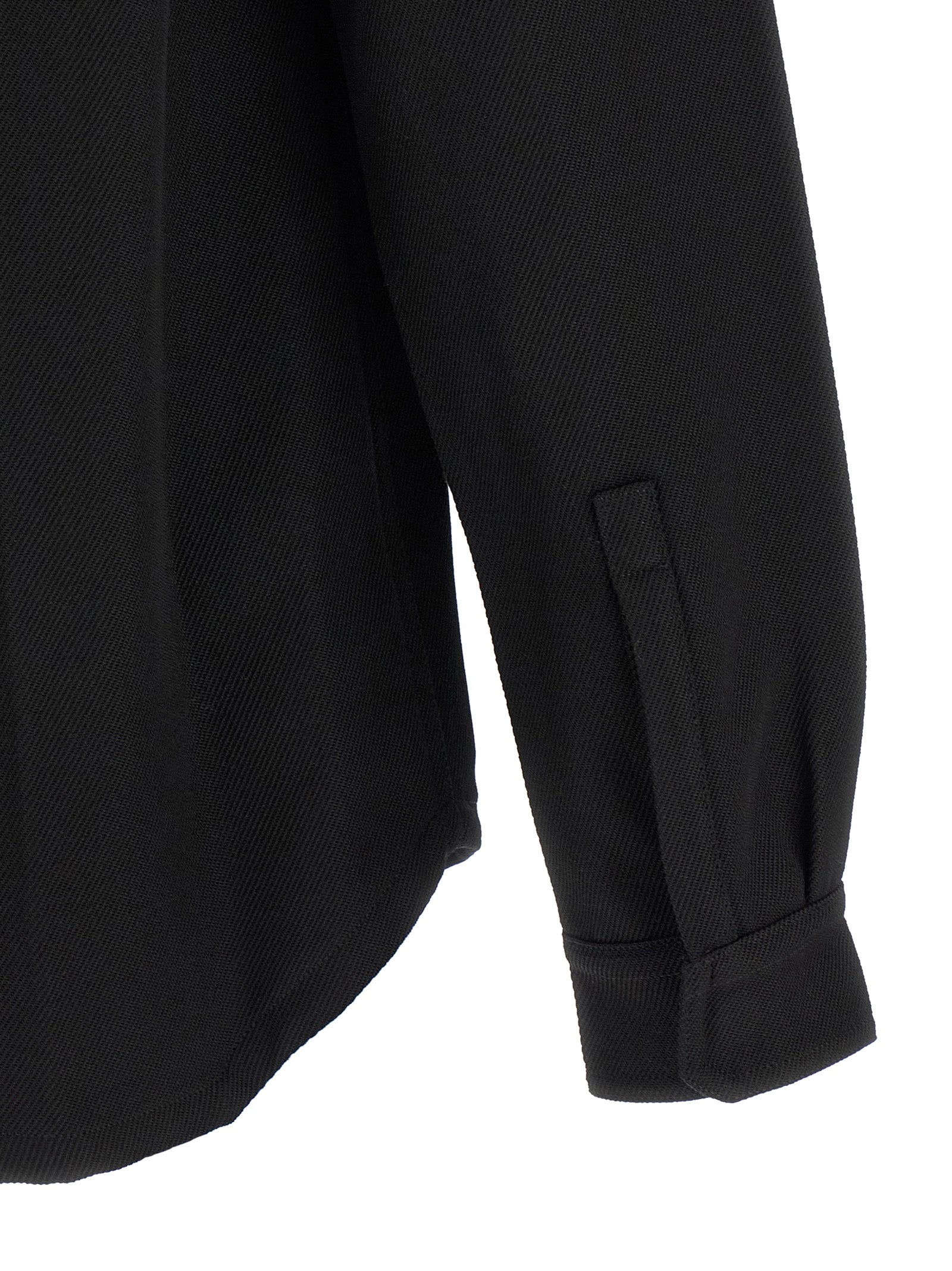 Rick Owens Schwarze Baumwoll-Shell-Jacke