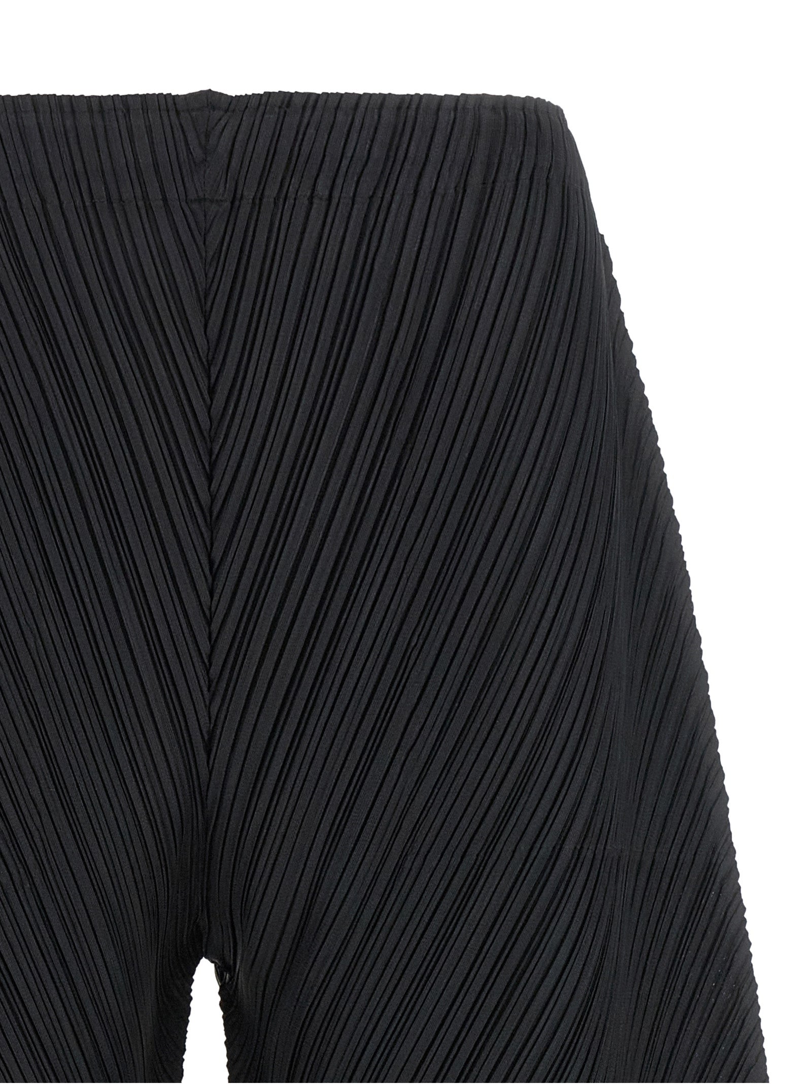 PLEATS PLEASE ISSEY MIYAKE Schwarze Freizeithose aus Polyester