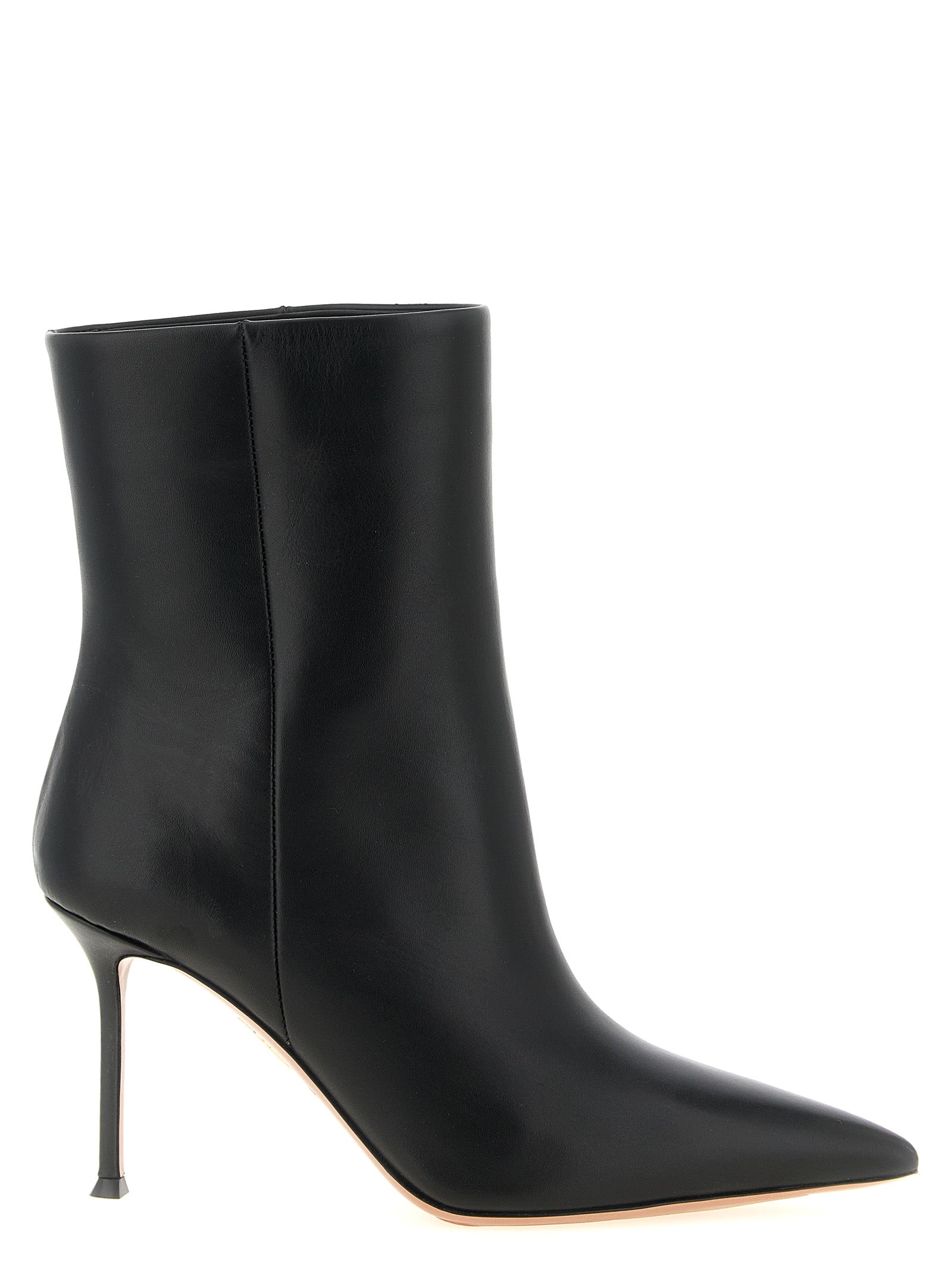 Aquazzura Schwarze Stiefeletten aus Kalbsleder