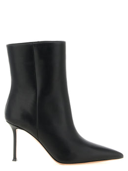 Aquazzura Schwarze Stiefeletten aus Kalbsleder