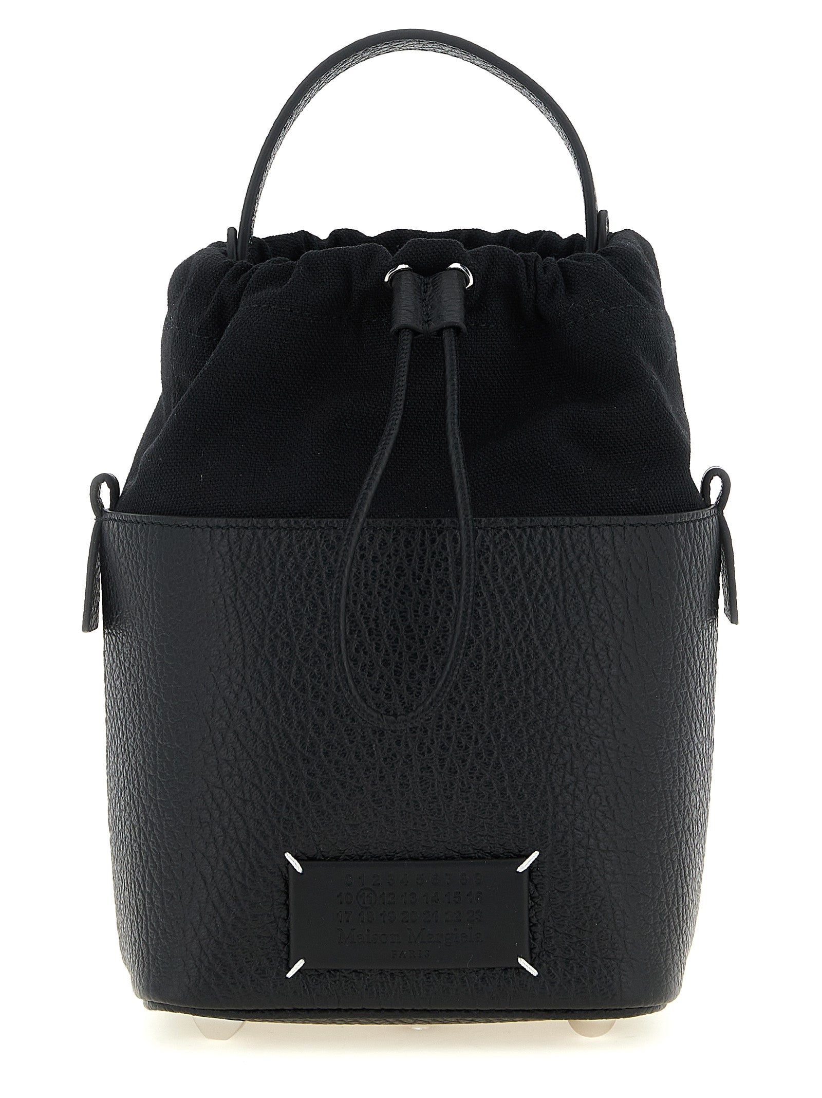 Maison Margiela Schwarze Kalbsleder-Schultertasche