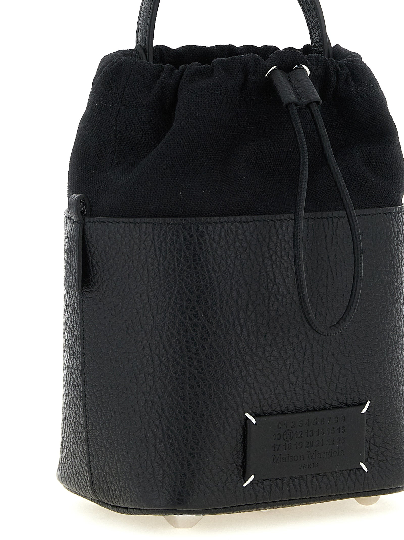 Maison Margiela Schwarze Kalbsleder-Schultertasche