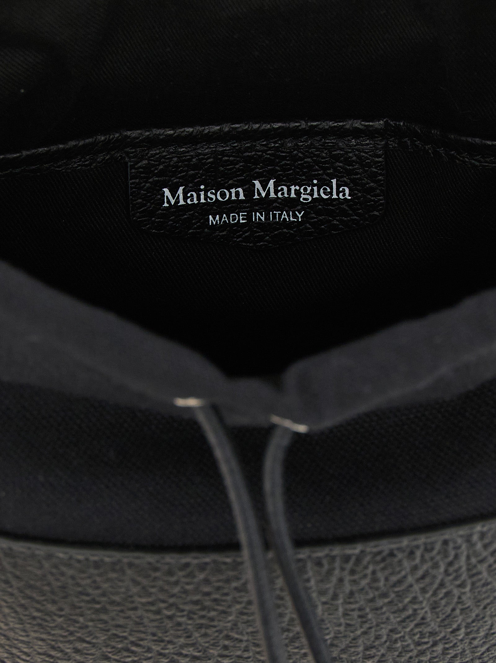 Maison Margiela Schwarze Kalbsleder-Schultertasche