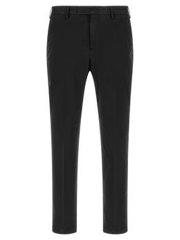PT Torino Schwarze Baumwoll-Freizeithose
