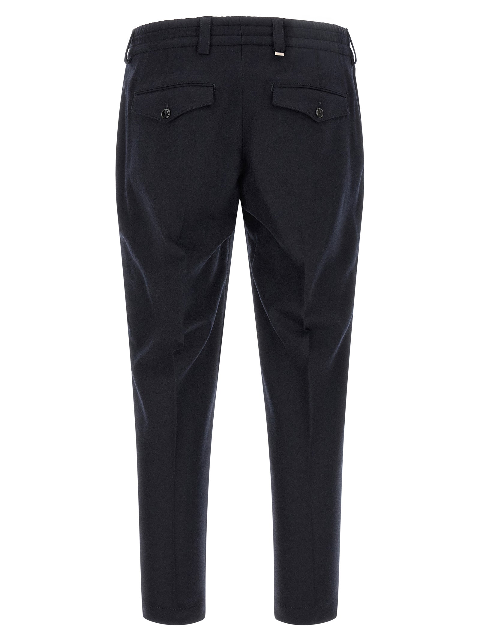 PT Torino Schwarze Hose aus reiner Schurwolle