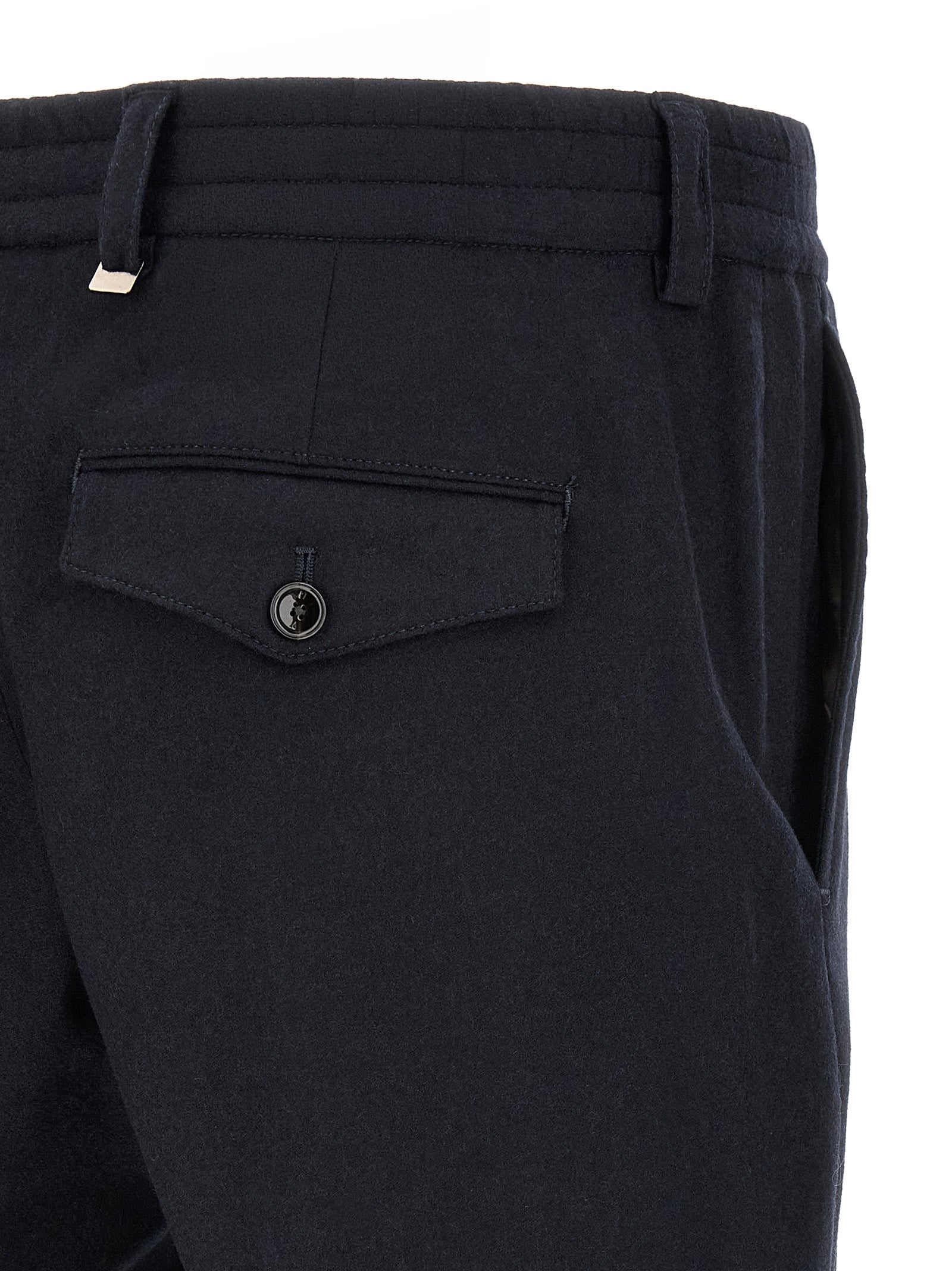 PT Torino Schwarze Hose aus reiner Schurwolle