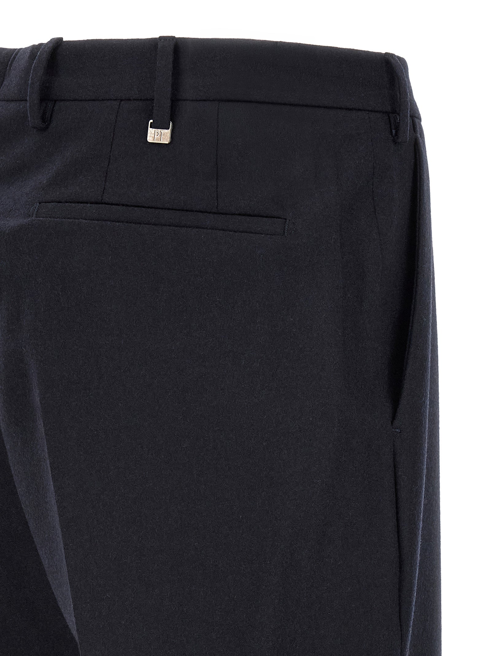 PT Torino Schwarze Hose aus reiner Schurwolle