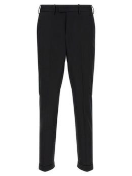 PT Torino Schwarze Hose aus reiner Schurwolle