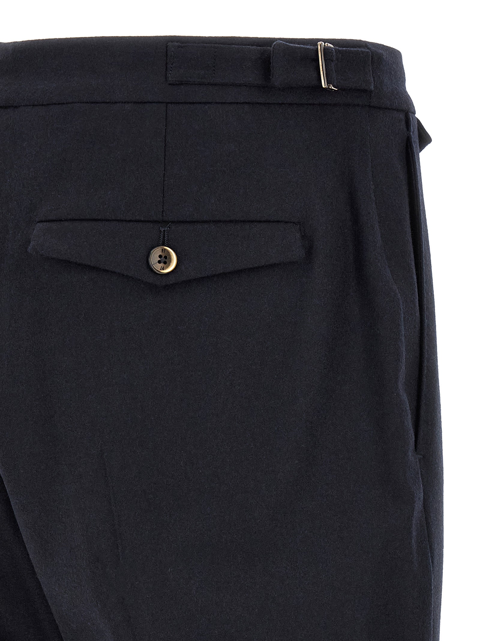 PT Torino Schwarze Hose aus reiner Schurwolle