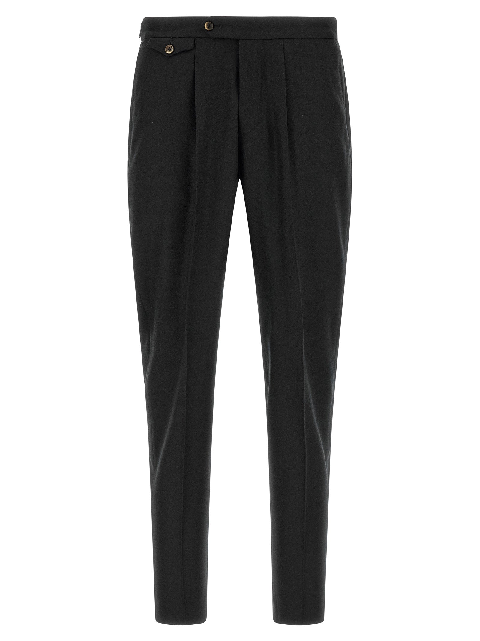 PT Torino Schwarze Hose aus reiner Schurwolle