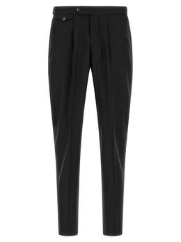 PT Torino Schwarze Hose aus reiner Schurwolle