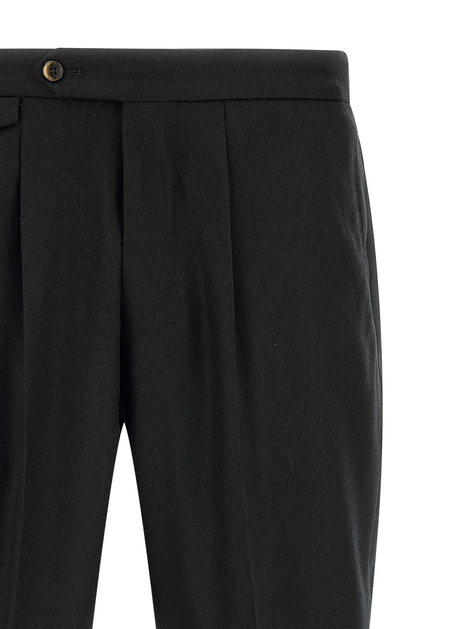 PT Torino Schwarze Hose aus reiner Schurwolle