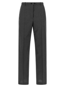 Jil Sander Graue Wollstoffhose