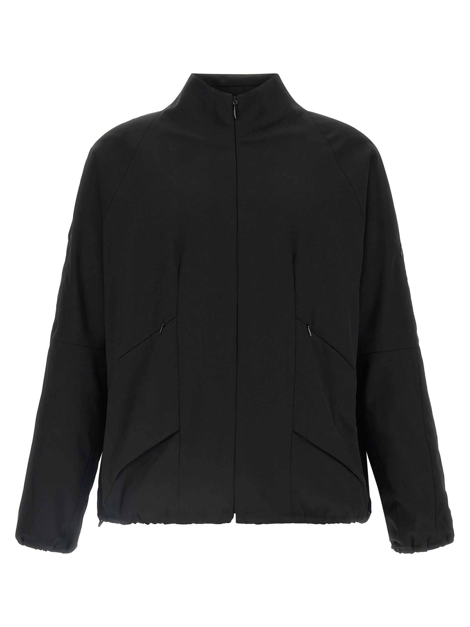 Kiko Kostadinov Schwarze Wolljacke in voller Länge